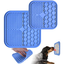 Hot selling Dog Licking Mat, 2-piece Dog Licking Mat, Super Suction pet bath, grooming, etc.,reduces boredom and anxiety.